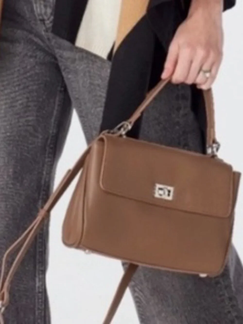 Walter Baker Madeline Bag Handbag Purse Vegan Leather Petite Tan Brown NWT